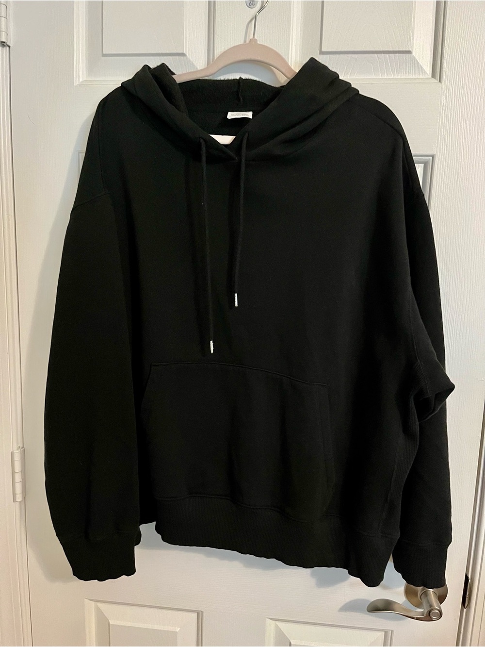 PINK Victoria's Secret Men's Black Crewneck Hoodie Sweatshirt